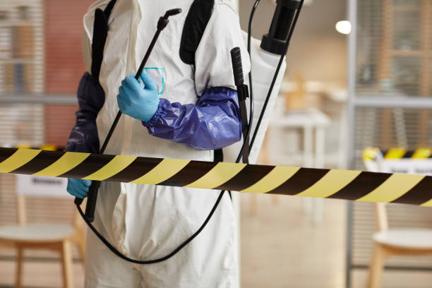 Professional Blood Cleanup technician working in Union City, NJ
